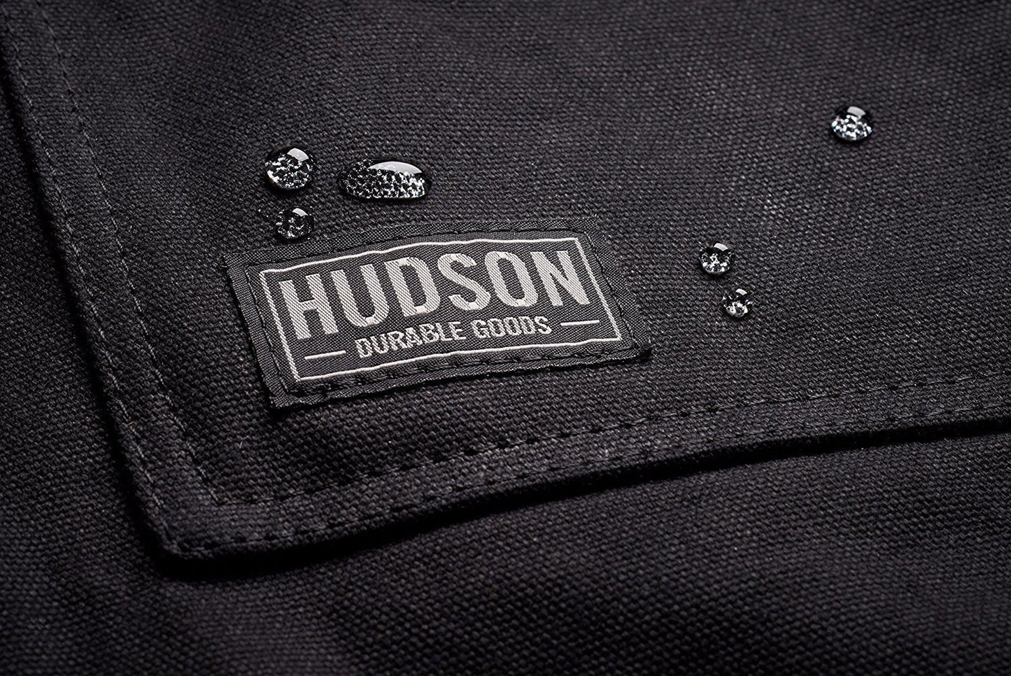 Heavy Duty 16 oz Waxed Canvas Work Apron (Black) - HDG901