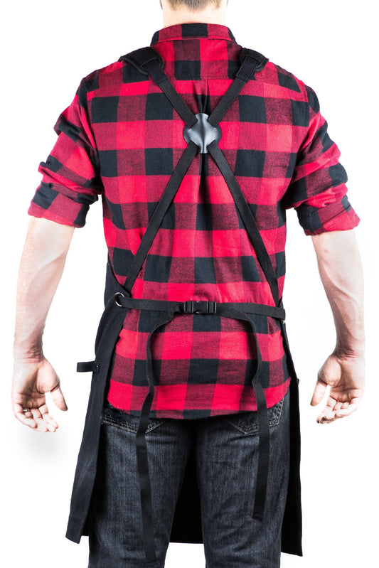 Heavy Duty 16 oz Waxed Canvas Shop Apron - DELUXE EDITION - HDG901D